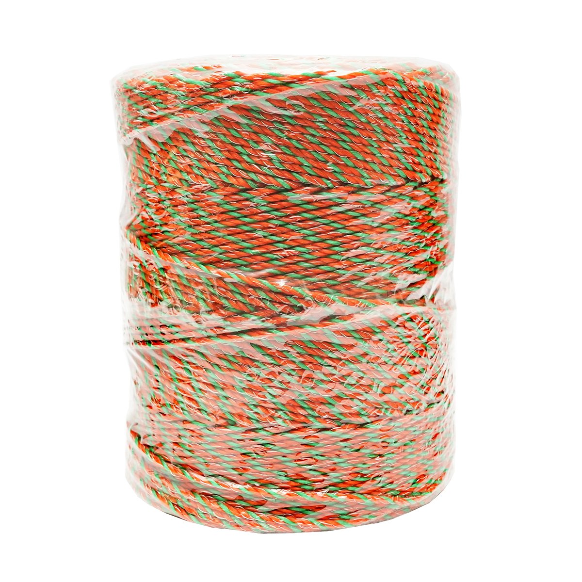 Rola fir portocaliu-verde fi 3mm insertie metalica 3x0.2mm SS+2x0.25mm, rezistenta 0.2 Ohm/m, 500m gard electric Thor